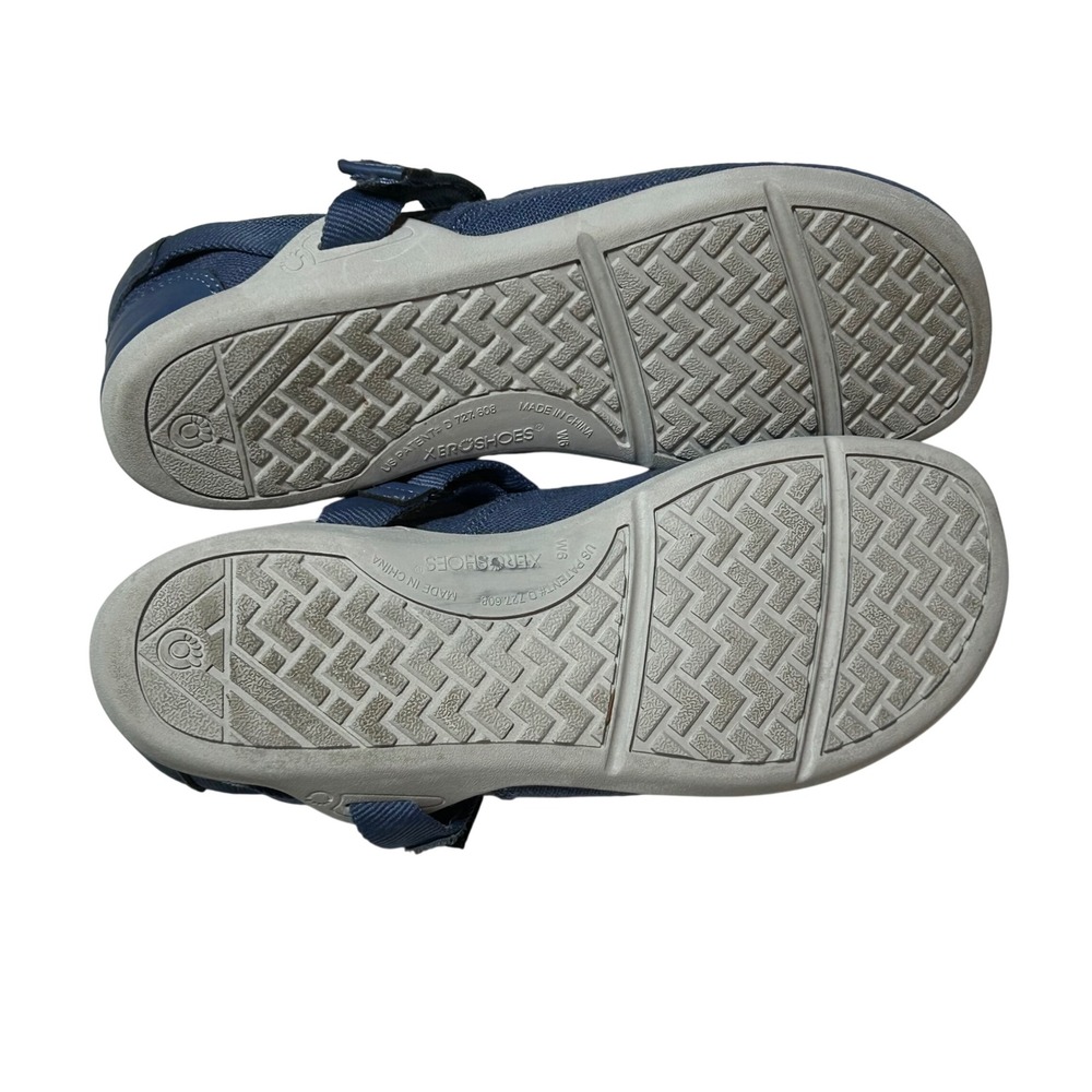 Xero Shoes Cassie Mary Jane Flats Denim Blue Hemp Minimalist Barefoot Womens 6 - Picture 4 of 5